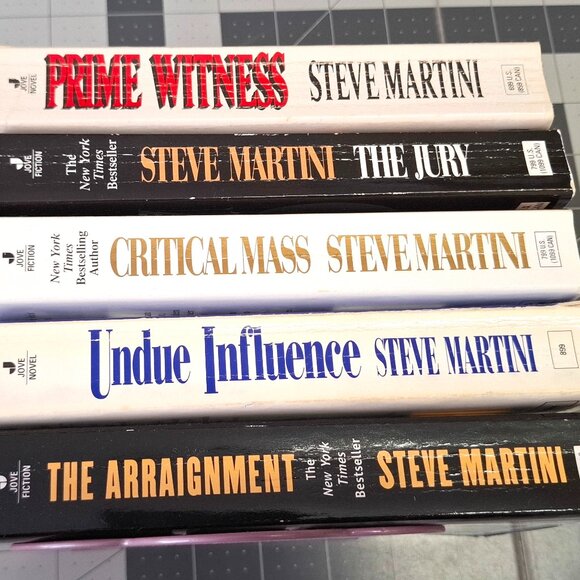 Lot of 5 Steve Martini Novels PB Prime Witness The Jury Critical Mass Undue - Picture 2 of 3